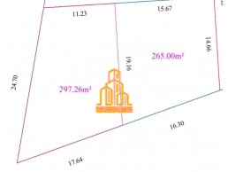 قطعة ارض 562متر مربع بحي دبي الهضبة طرابلس على واجهتين داخل المخطط ملك مقدس تصنيف سكني